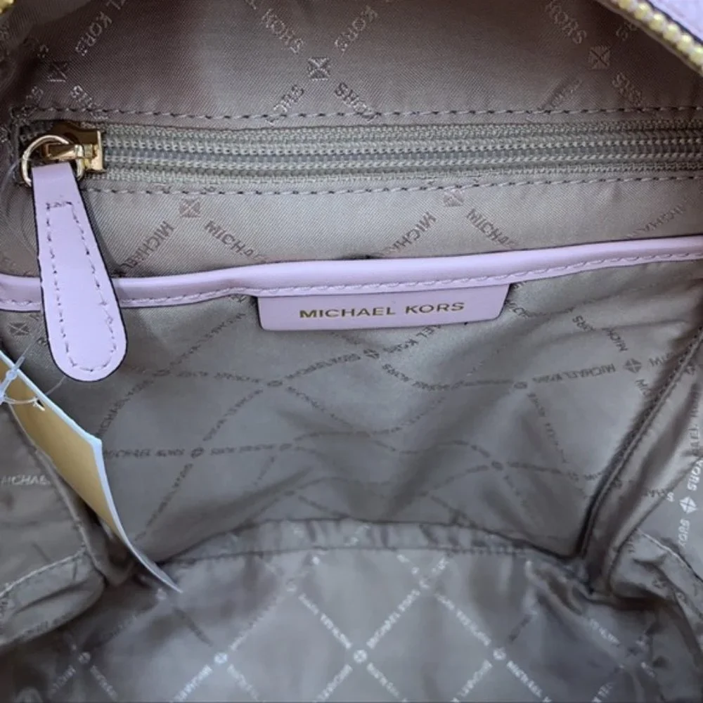 Michael Kors Adina Medium Backpack Leather Powder Blush - Picture 11 of 16